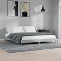 vidaXL, vidaXL Bettgestell Betongrau 160x200 cm Holzwerkstoff