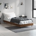 vidaXL, vidaXL Bettgestell Braun Eichen-Optik 75x190 cm Holzwerkstoff