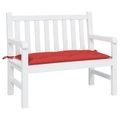 vidaXL, vidaXL Gartenbank-Auflage Rot 100x50x7 cm Oxford-Gewebe