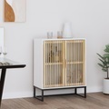 vidaXL, vidaXL Sideboard Weiß 60x30x75 cm Holzwerkstoff