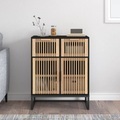 vidaXL, vidaXL Sideboard Schwarz 60x30x75 cm Holzwerkstoff