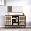 vidaXL, vidaXL Sideboard Schwarz 105x30x65 cm Holzwerkstoff