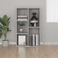 vidaXL, vidaXL Bücherregal/Sideboard Grau Sonoma 50x25x80 cm Holzwerkstoff