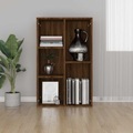 vidaXL, vidaXL Bücherregal/Sideboard Braun Eiche 50x25x80 cm Holzwerkstoff