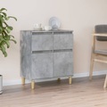 vidaXL, vidaXL Sideboard Betongrau 60x35x70 cm Holzwerkstoff