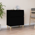 vidaXL, vidaXL Sideboard Schwarz 60x35x70 cm Holzwerkstoff