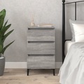 vidaXL, vidaXL Nachttisch Grau Sonoma 40x35x70 cm Holzwerkstoff