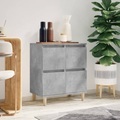 vidaXL, vidaXL Sideboard Betongrau 60x35x70 cm Holzwerkstoff