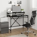 vidaXL, vidaXL Schreibtisch Schwarz 100x50x90 cm Holzwerkstoff und Eisen