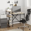 vidaXL, vidaXL Schreibtisch mit Regal Sonoma-Eiche 105x50x90 cm Holzwerkstoff