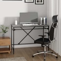 vidaXL, vidaXL Schreibtisch Grau Sonoma 100x50x76 cm Holzwerkstoff und Eisen