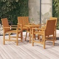 vidaXL, vidaXL Garten-Essstühle 4 Stk. Massivholz Akazie