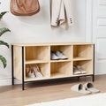 vidaXL, vidaXL Schuhregal Sonoma-Eiche 100x35x50 cm Holzwerkstoff