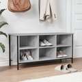 vidaXL, vidaXL Schuhregal Grau Sonoma 100x35x50 cm Holzwerkstoff