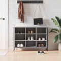vidaXL, vidaXL Schuhregal Grau Sonoma 100x35x70 cm Holzwerkstoff