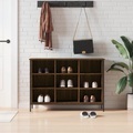 vidaXL, vidaXL Schuhregal Braun Eichen-Optik 100x35x70 cm Holzwerkstoff