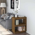 vidaXL, vidaXL Bücherregal Honigbraun 60x35x71 cm Massivholz Kiefer