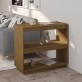 vidaXL, vidaXL Bücherregal Honigbraun 80x35x71 cm Massivholz Kiefer