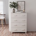 vidaXL, vidaXL Sideboard HAMAR Weiß 79x40x103,5 cm Massivholz Kiefer
