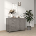 vidaXL, vidaXL Sideboard HAMAR Hellgrau 113x40x80 cm Massivholz Kiefer