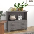 vidaXL, vidaXL Sideboard Hellgrau 85x35x80 cm Massivholz Kiefer
