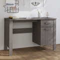 vidaXL, vidaXL Schreibtisch Hellgrau 113x50x75 cm Massivholz Kiefer