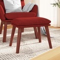 vidaXL, vidaXL Fußhocker Weinrot 45x29,5x35 cm Stoff