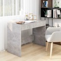 vidaXL, vidaXL Schreibtisch Betongrau 101x50x76,5 cm Holzwerkstoff