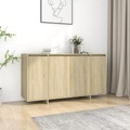 vidaXL, vidaXL Sideboard Sonoma-Eiche 135x41x75 cm Holzwerkstoff