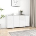 vidaXL, vidaXL Sideboard Hochglanz-Weiß 135x41x75 cm Holzwerkstoff