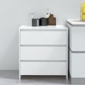 vidaXL, vidaXL Sideboard Hochglanz-Weiß 70x41x75 cm Holzwerkstoff