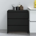 vidaXL, vidaXL Sideboard Schwarz 70x41x75 cm Holzwerkstoff