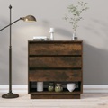 vidaXL, vidaXL Sideboard Räuchereiche 70x41x75 cm Holzwerkstoff