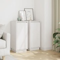 vidaXL, vidaXL Sideboards 2 Stk. Weiß 31,5x34x75 cm Massivholz Kiefer