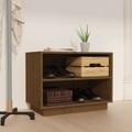 vidaXL, vidaXL Schuhschrank Honigbraun 60x34x45 cm Massivholz Kiefer