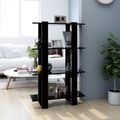 vidaXL, vidaXL Bücherregal/Raumteiler Schwarz 80x30x123,5 cm