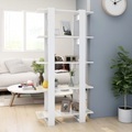 vidaXL, vidaXL Bücherregal/Raumteiler Hochglanz-Weiß 80x30x160 cm