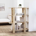 vidaXL, vidaXL Bücherregal/Raumteiler Sonoma-Eiche 100x30x123,5 cm