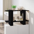 vidaXL, vidaXL Bücherregal/Raumteiler Schwarz 80x30x51 cm