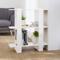 vidaXL, vidaXL Bücherregal/Raumteiler Hochglanz-Weiß 80x30x87 cm