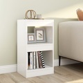 vidaXL, vidaXL Bücherregal/Raumteiler Weiß 40×30×72cm