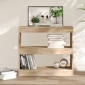 vidaXL, vidaXL Bücherregal/Raumteiler Sonoma-Eiche 80x30x72 cm