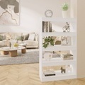 vidaXL, vidaXL Bücherregal/Raumteiler Weiß 80x30x135 cm Holzwerkstoff