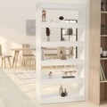 vidaXL, vidaXL Bücherregal/Raumteiler Weiß 80x30x166 cm Holzwerkstoff