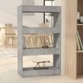 vidaXL, vidaXL Bücherregal/Raumteiler Betongrau 60x30x103 cm Holzwerkstoff