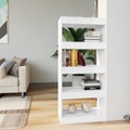 vidaXL, vidaXL Bücherregal/Raumteiler Hochglanz-Weiß 60x30x135cm Holzwerkstoff