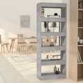 vidaXL, vidaXL Bücherregal/Raumteiler Betongrau 60x30x166 cm Holzwerkstoff