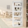 vidaXL, vidaXL Bücherregal/Raumteiler Hochglanz-Weiß 60x30x166cm Holzwerkstoff