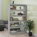 vidaXL, vidaXL Bücherregal/Raumteiler Grau Sonoma 100x30x166 cm
