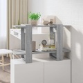 vidaXL, vidaXL Bücherregal/Raumteiler Grau Sonoma 80x30x51 cm